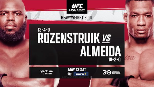 Watch UFC Fight Night Rozenstruik vs Almeida 5/13/23 on BollyRulez