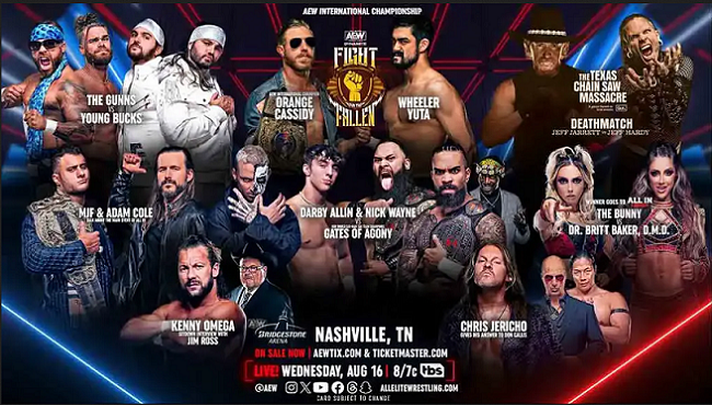 Watch AEW Dynamite Fight For The Fallen 8/16/23 – 16th August 2023 Online